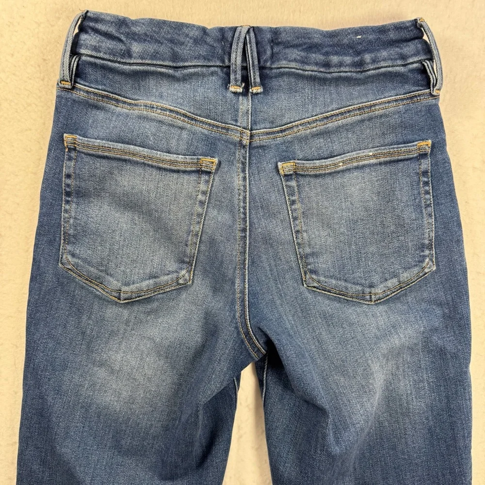 Good American Women’s 4 Good Legs Straight Jeans Indigo271 - Picture 4 of 16